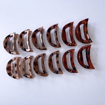 Краби глянцеві , принт тигр, леопард ( 3 види * 4шт) 12 шт, 7 см NS-0000450 фото